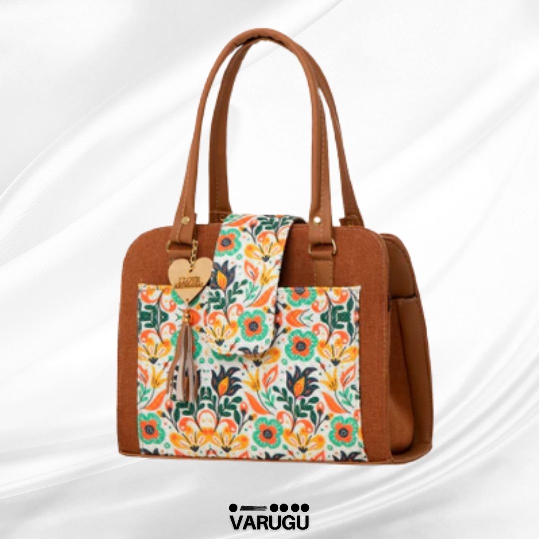 Bolsa grande con diseño imitación piel - Varios colores