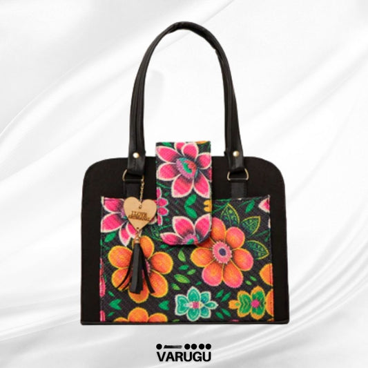 Bolsa grande con diseño imitación piel - Varios colores