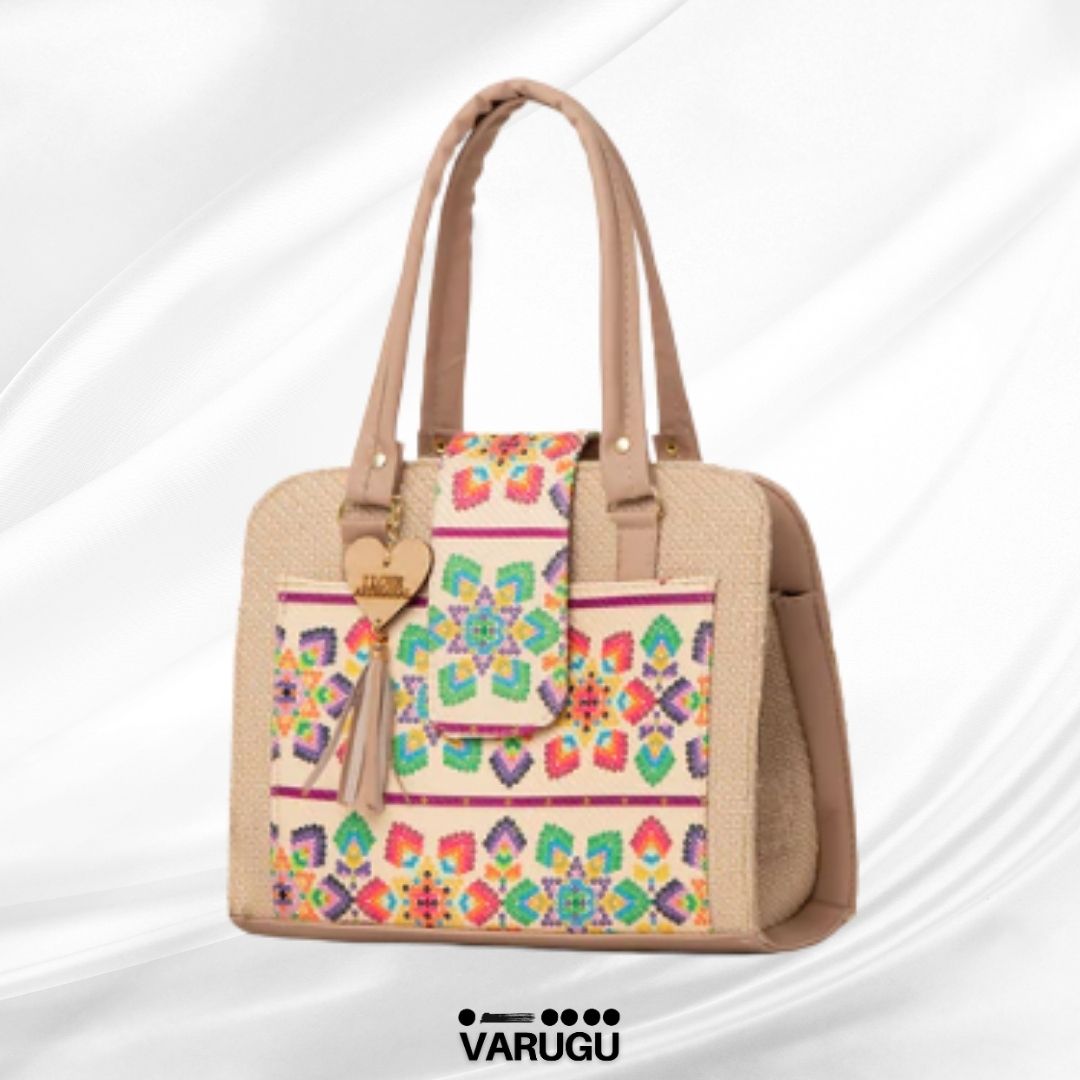Bolsa grande con diseño imitación piel - Varios colores