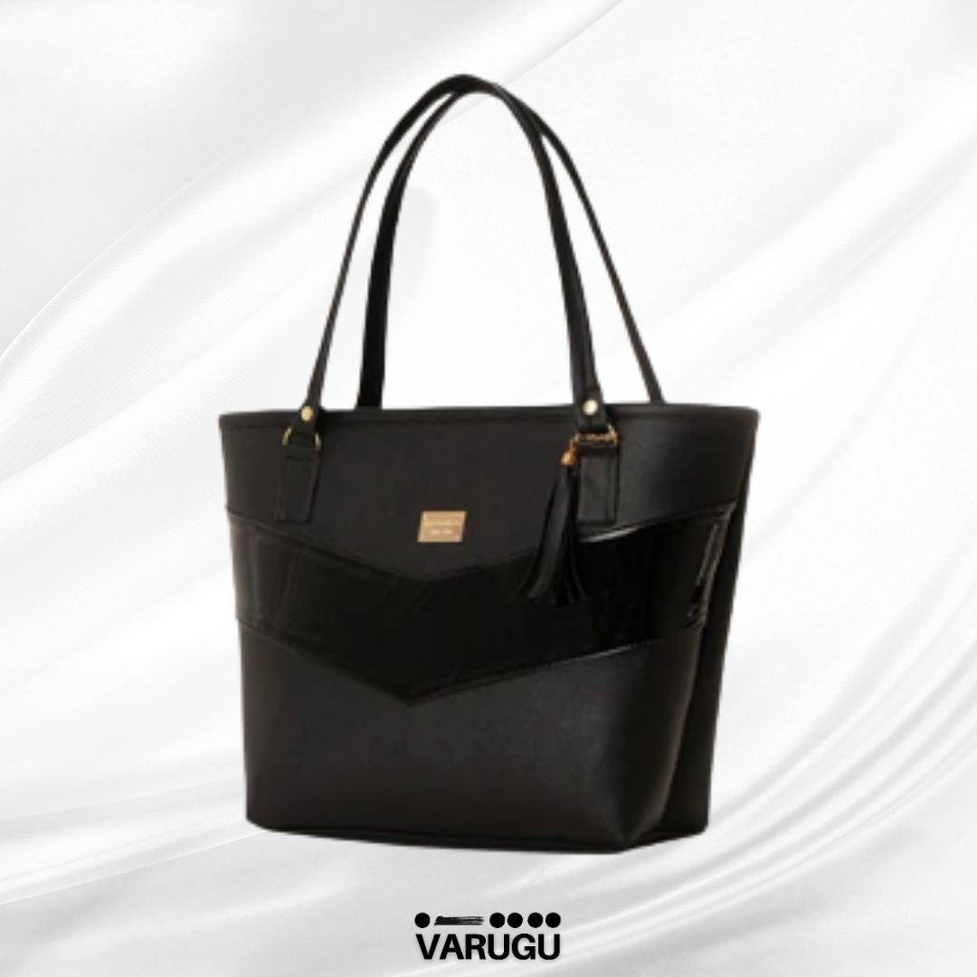 Bolsa amplia con diseño imitación piel - Varios colores