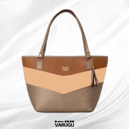 Bolsa amplia con diseño imitación piel - Varios colores