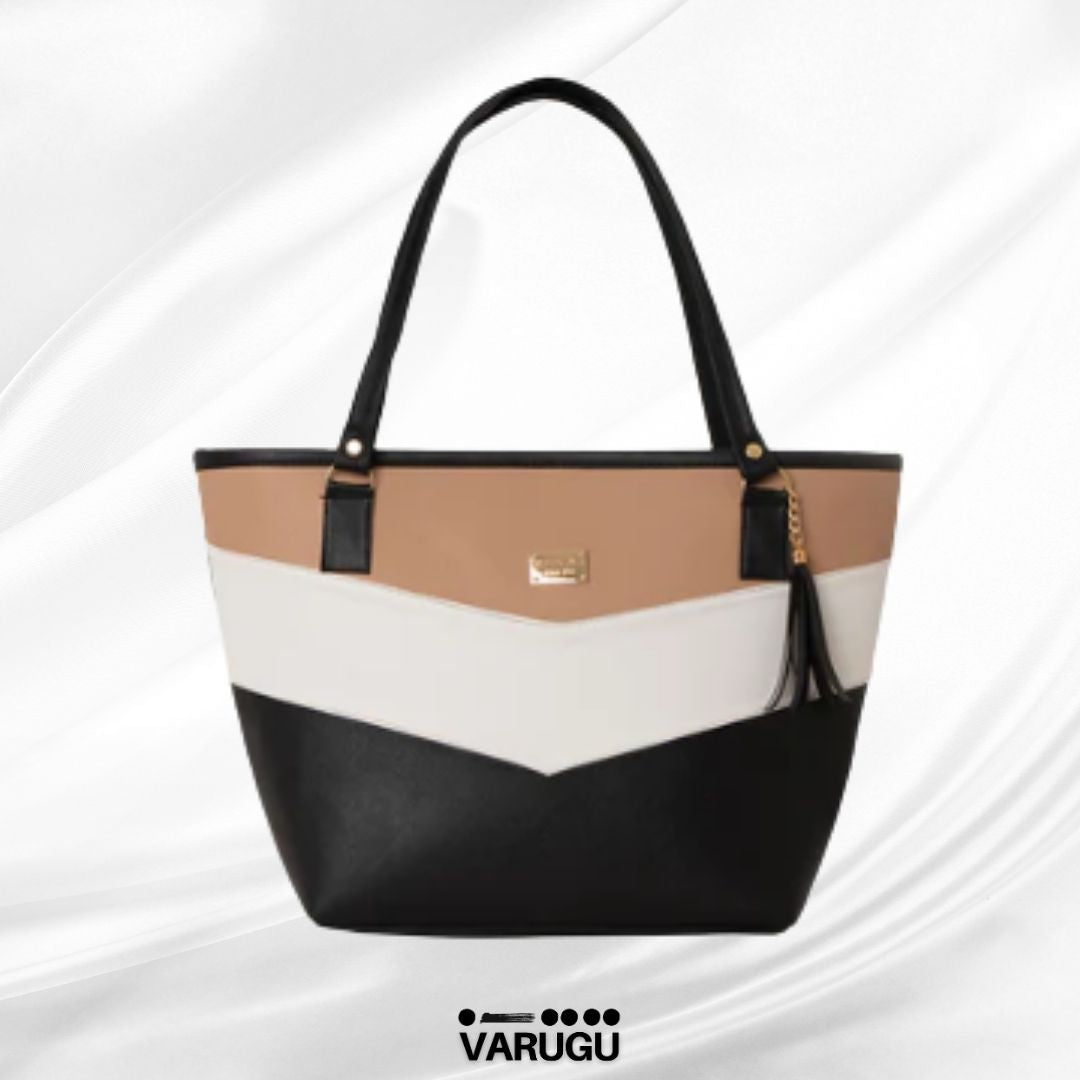 Bolsa amplia con diseño imitación piel - Varios colores