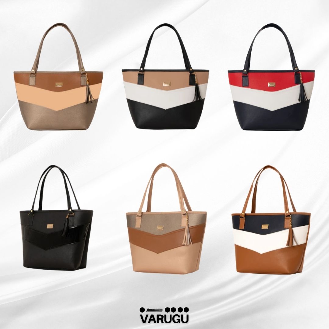 Bolsa amplia con diseño imitación piel - Varios colores