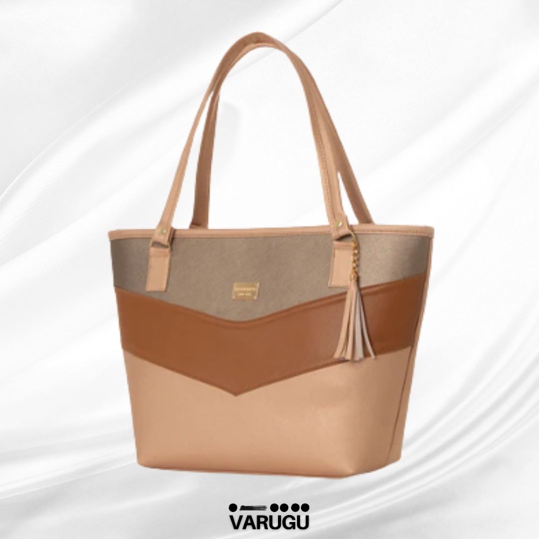 Bolsa amplia con diseño imitación piel - Varios colores