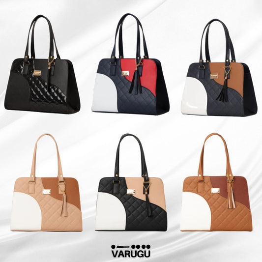 Bolsa con textura imitación piel - Varios colores