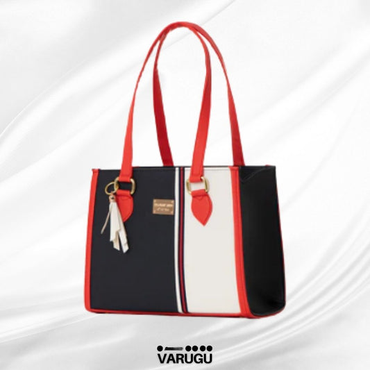 Bolsa amplia con líneas verticales - Varios colores