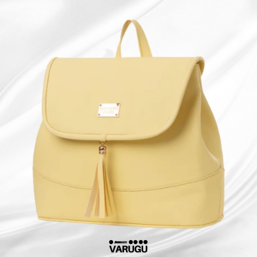 Mochila amplia con listones colgantes - Variedad de colores