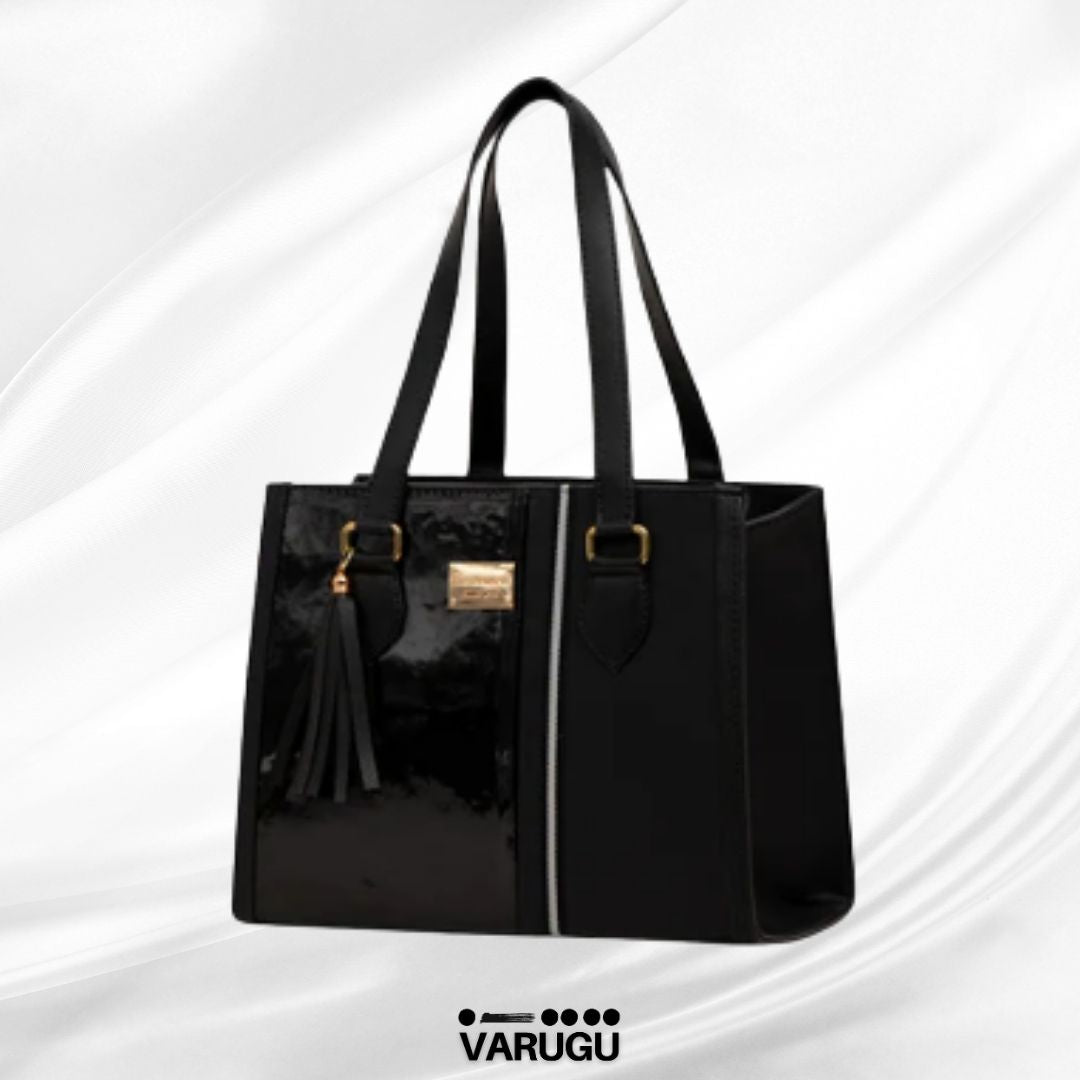 Bolsa amplia con líneas verticales - Varios colores