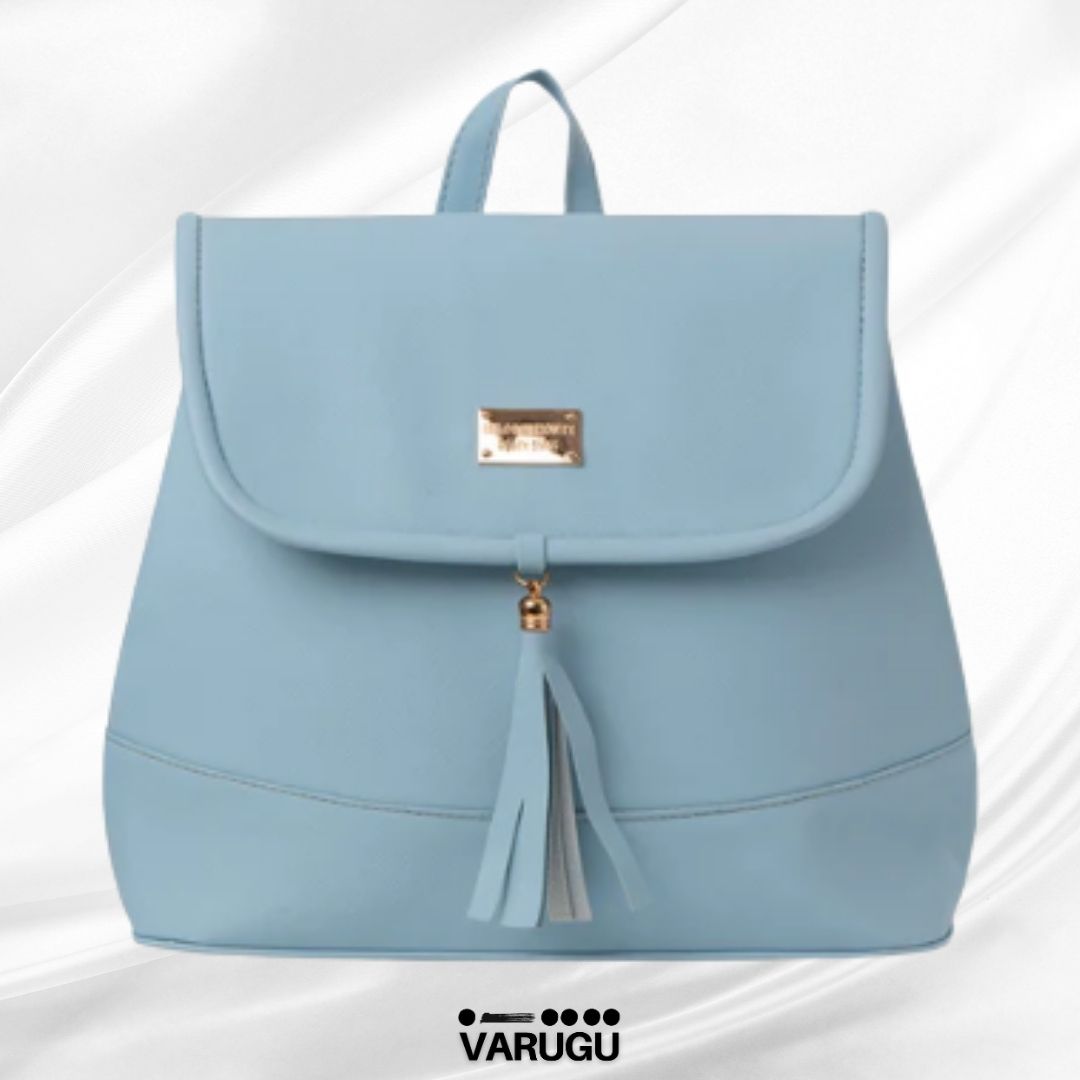 Mochila amplia con listones colgantes - Variedad de colores