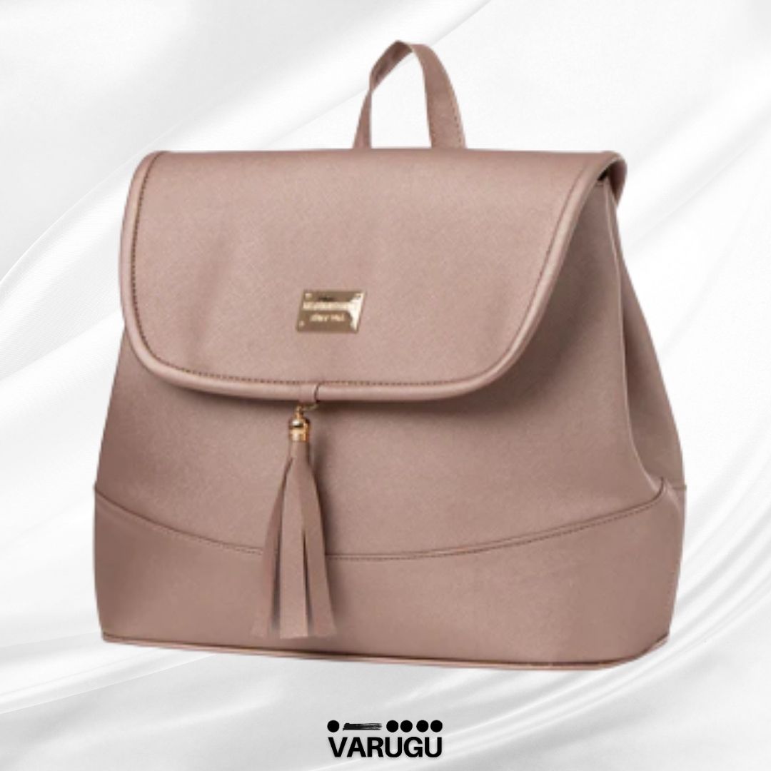 Mochila amplia con listones colgantes - Variedad de colores