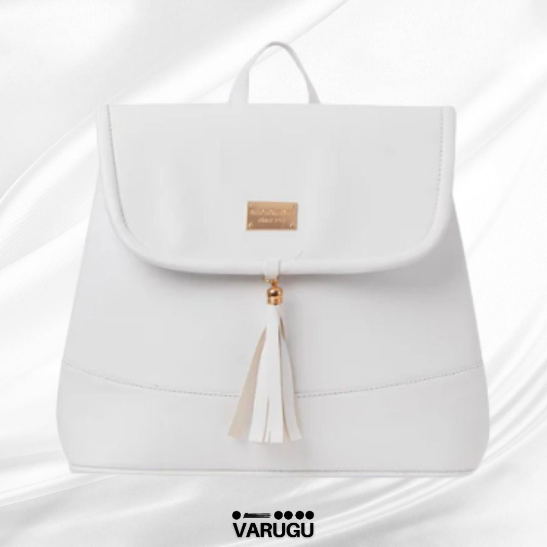 Mochila amplia con listones colgantes - Variedad de colores