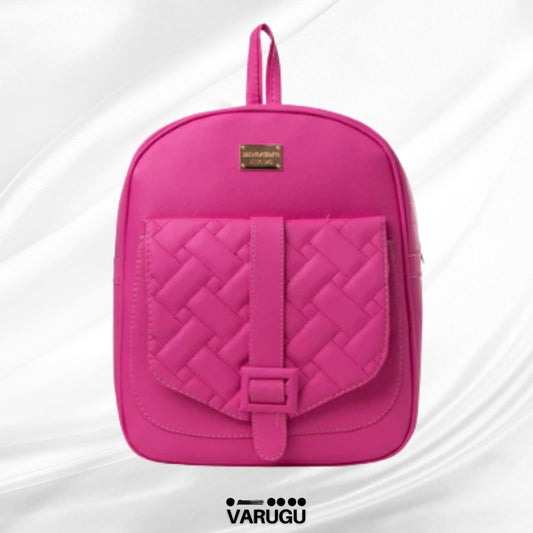 Mochila tipo piel con hebilla al centro - Diversos colores