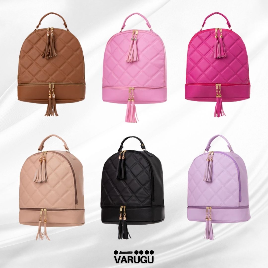Mochila con cierres y colgantes - Variedad de colores