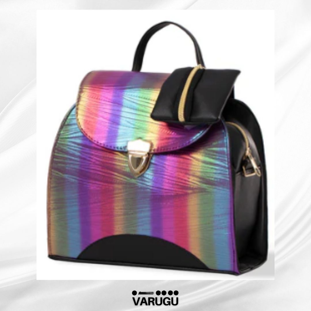 Mochilas holográficas y monedero - Variedad de colores