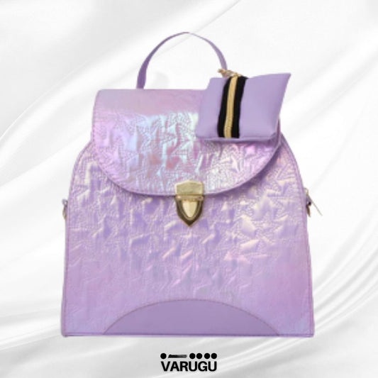 Mochilas holográficas y monedero - Variedad de colores