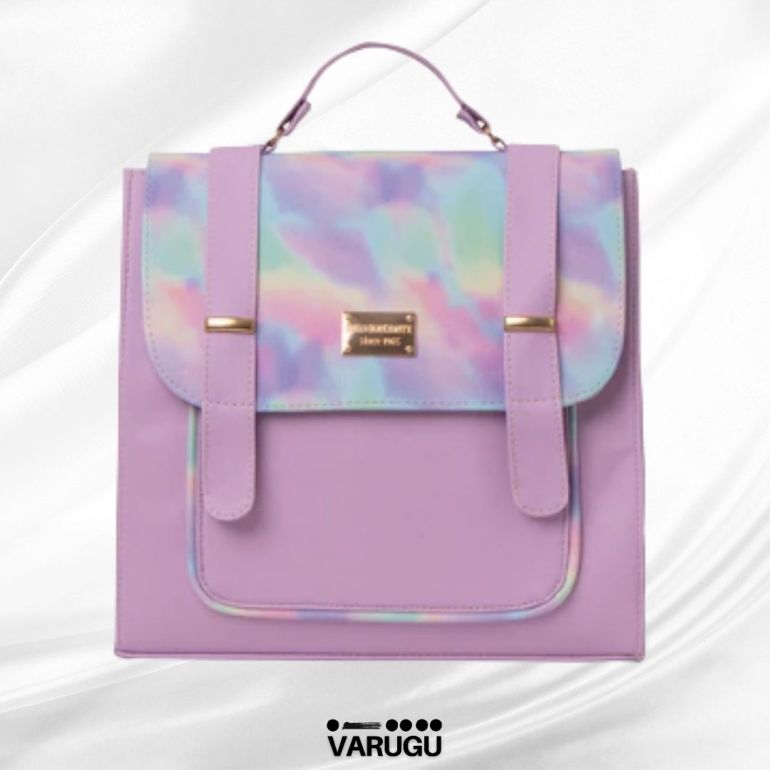 Mochila con solapa y tiras - Multicolor