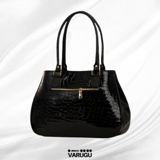 Bolsa negra básica - Tipo piel