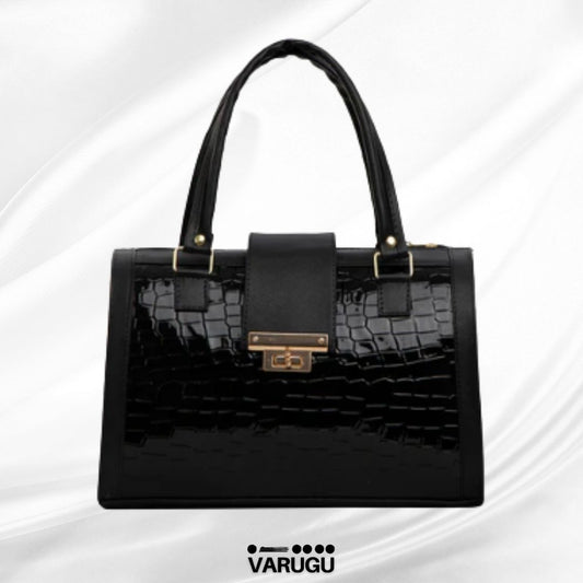 Bolsa negra amplia casual - Diseño básico