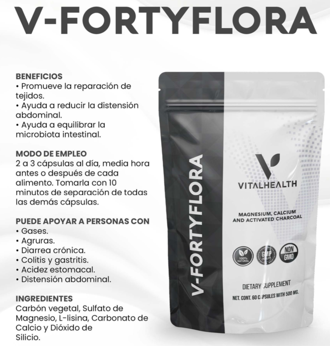 KIT V Control y Fortyflora | Baja de peso y desintoxica - Controla antojos