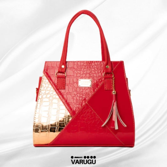 Bolsa hermosa moderna figura geometrica - Con un toque de dorado