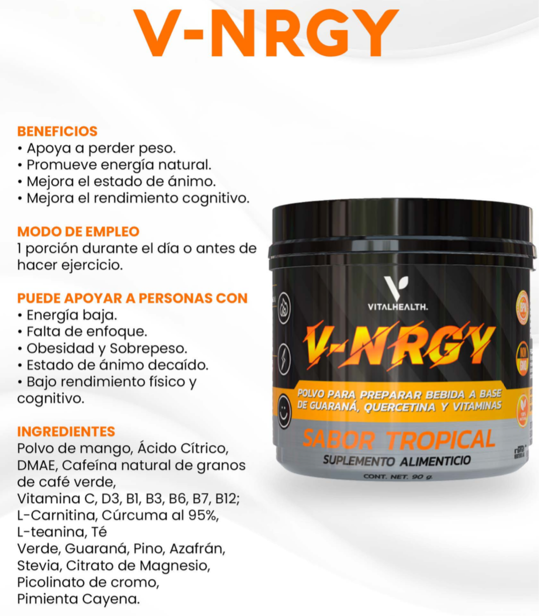 V-NGERY - Energía y vitalidad todo el día con enfoque y ánimo