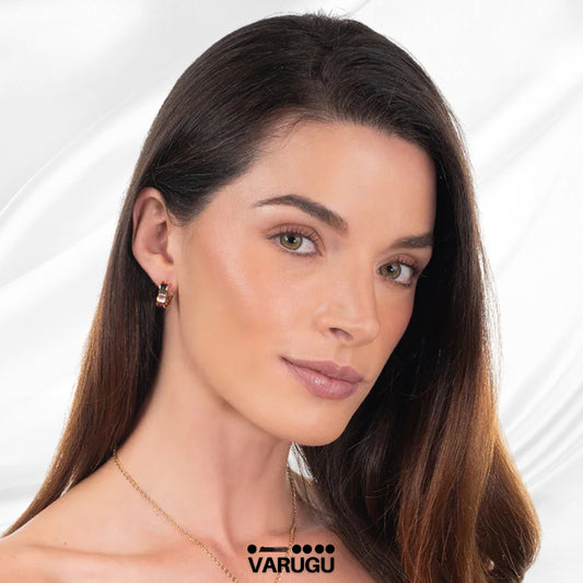 Aretes de corazón con Diamonice y colores