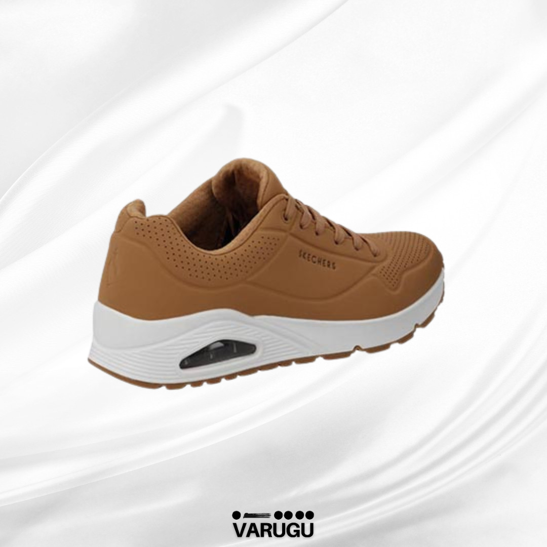 Tenis skechers café con estilo hombre