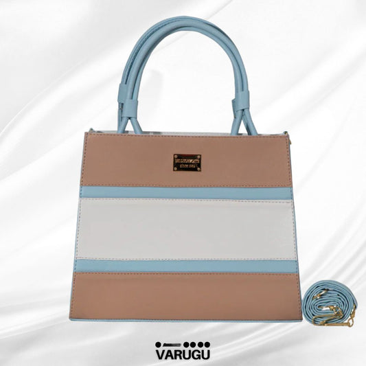 Bolsa maquillaje con azul cielo