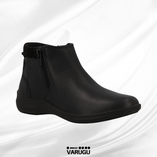 Botines negros con doble cierre