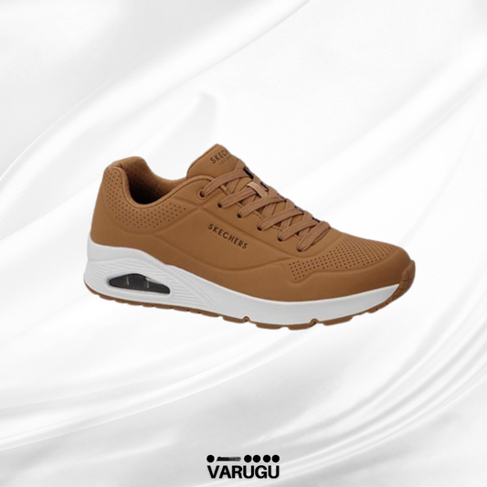 Tenis skechers café con estilo hombre