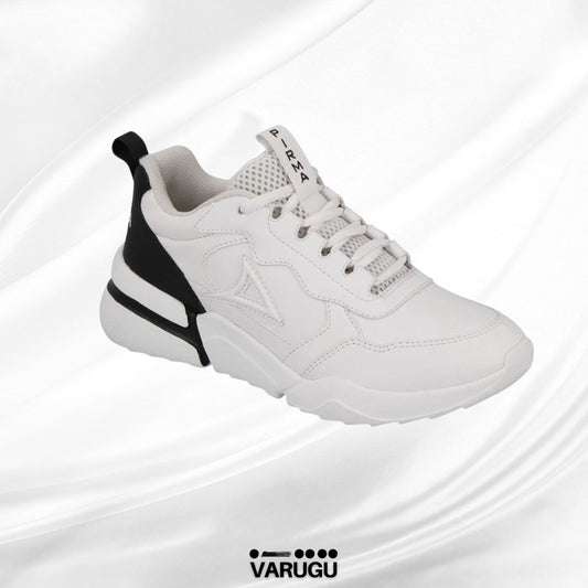 Tenis blancos con negro dama
