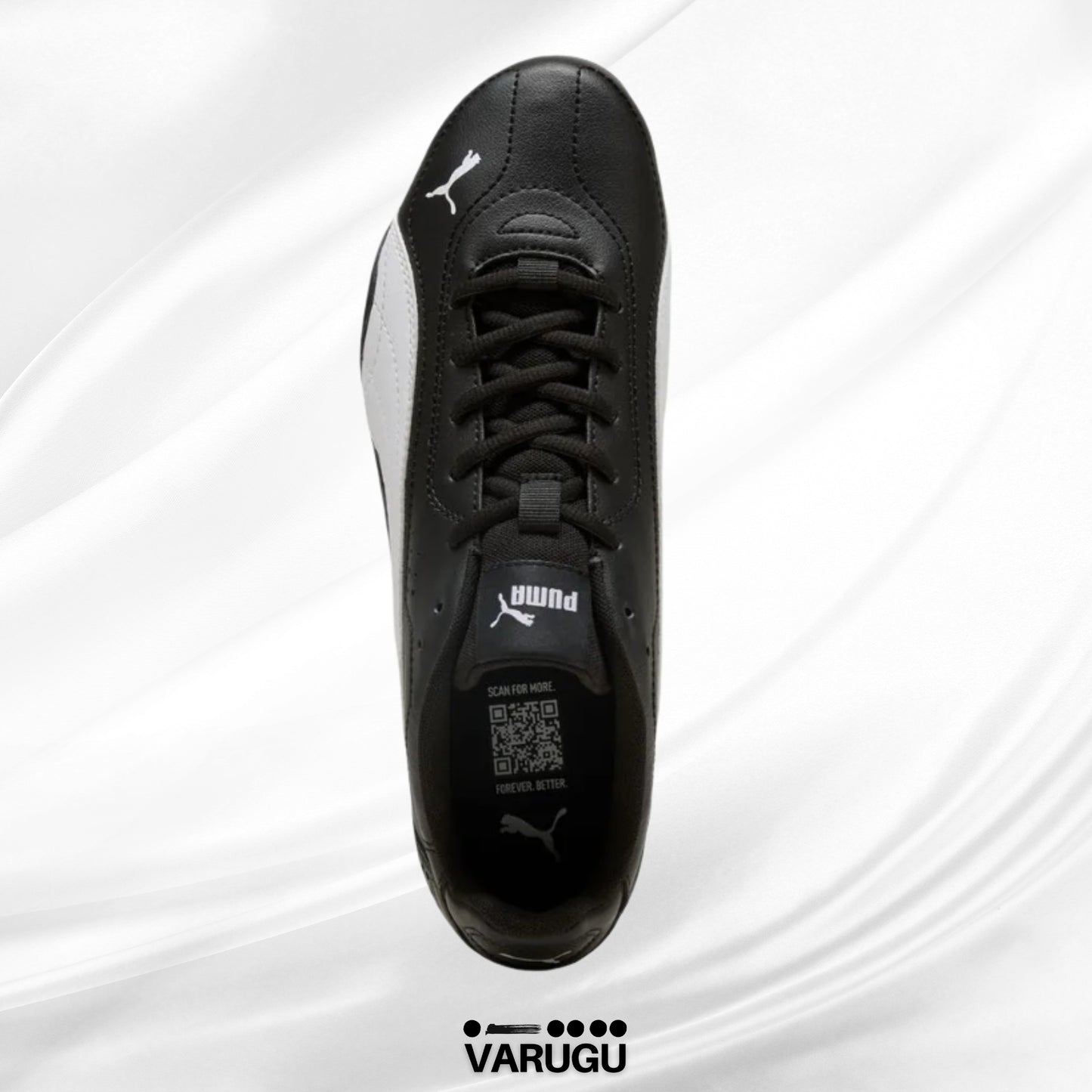 Tenis PUMA negros con blanco hombres
