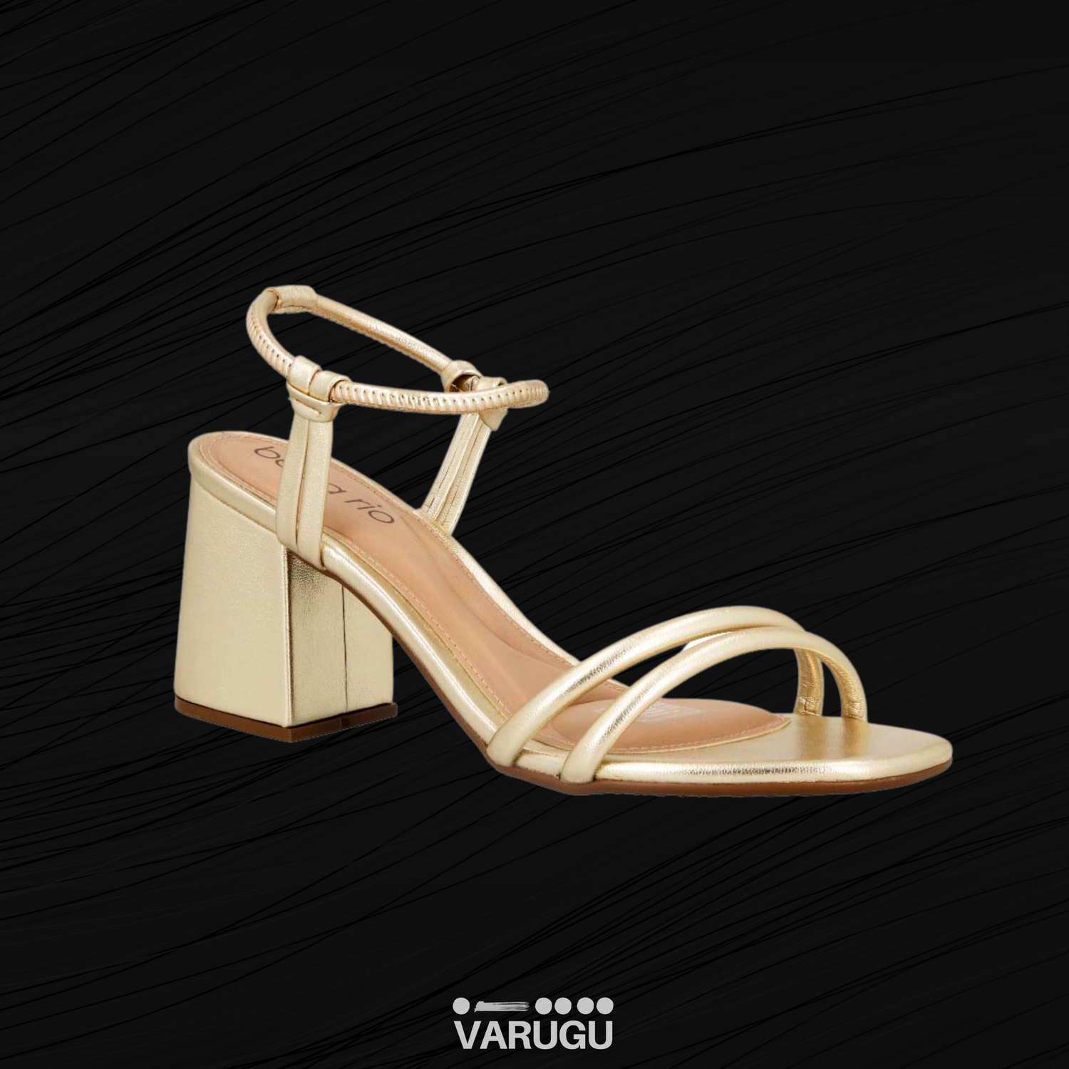 Zapatillas top doradas elegantes
