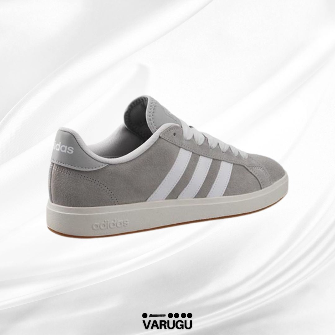 Tenis ADIDAS gris con blanco mujer