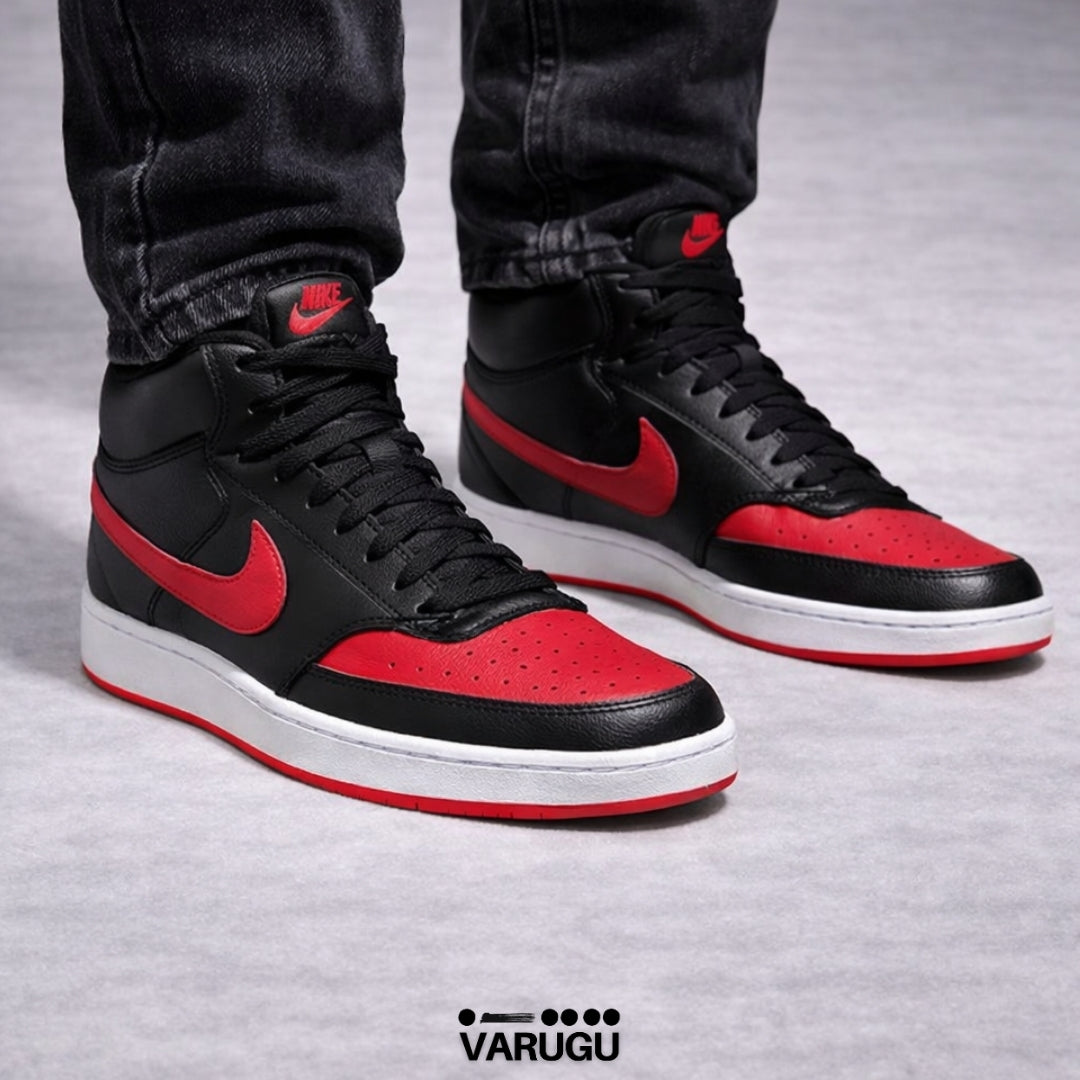 Tenis NIKE negro con rojo hombres