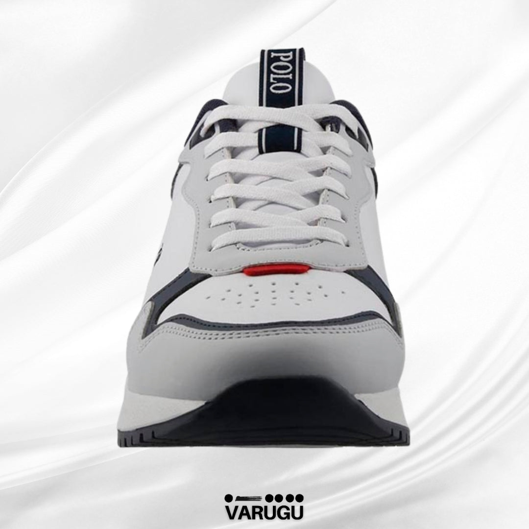 Tenis Polo Club blanco con gris hombres