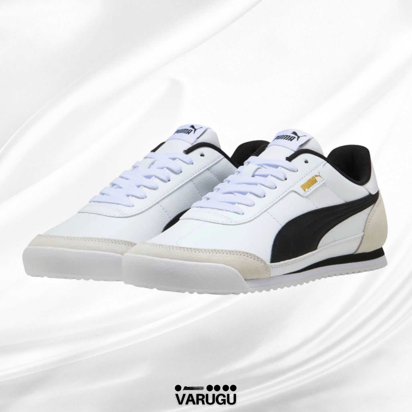 Tenis PUMA blancos con franja hombres