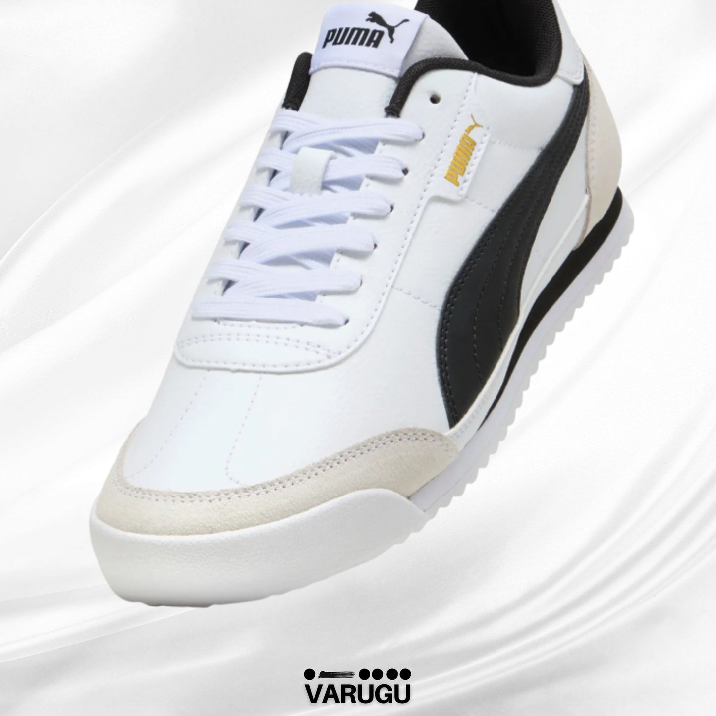 Tenis PUMA blancos con franja hombres
