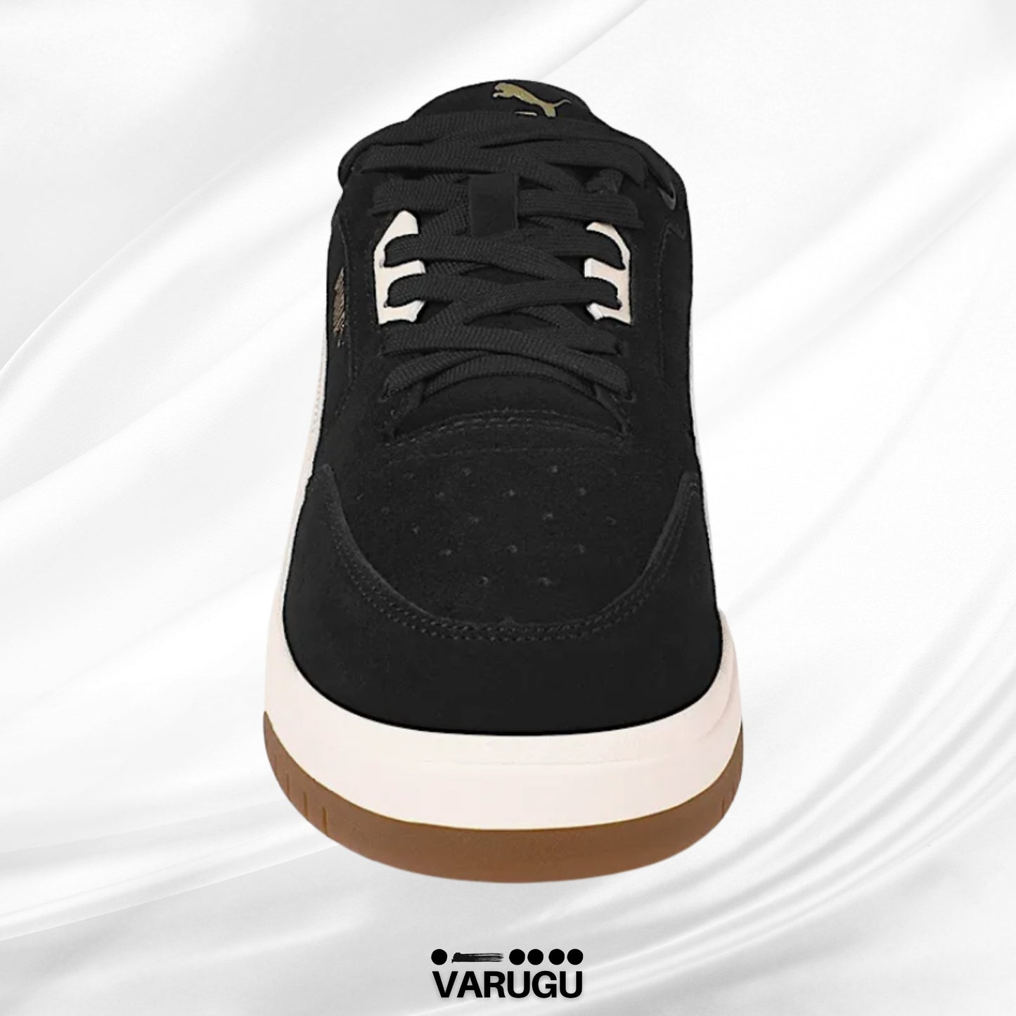 Tenis PUMA negros suela café hombres
