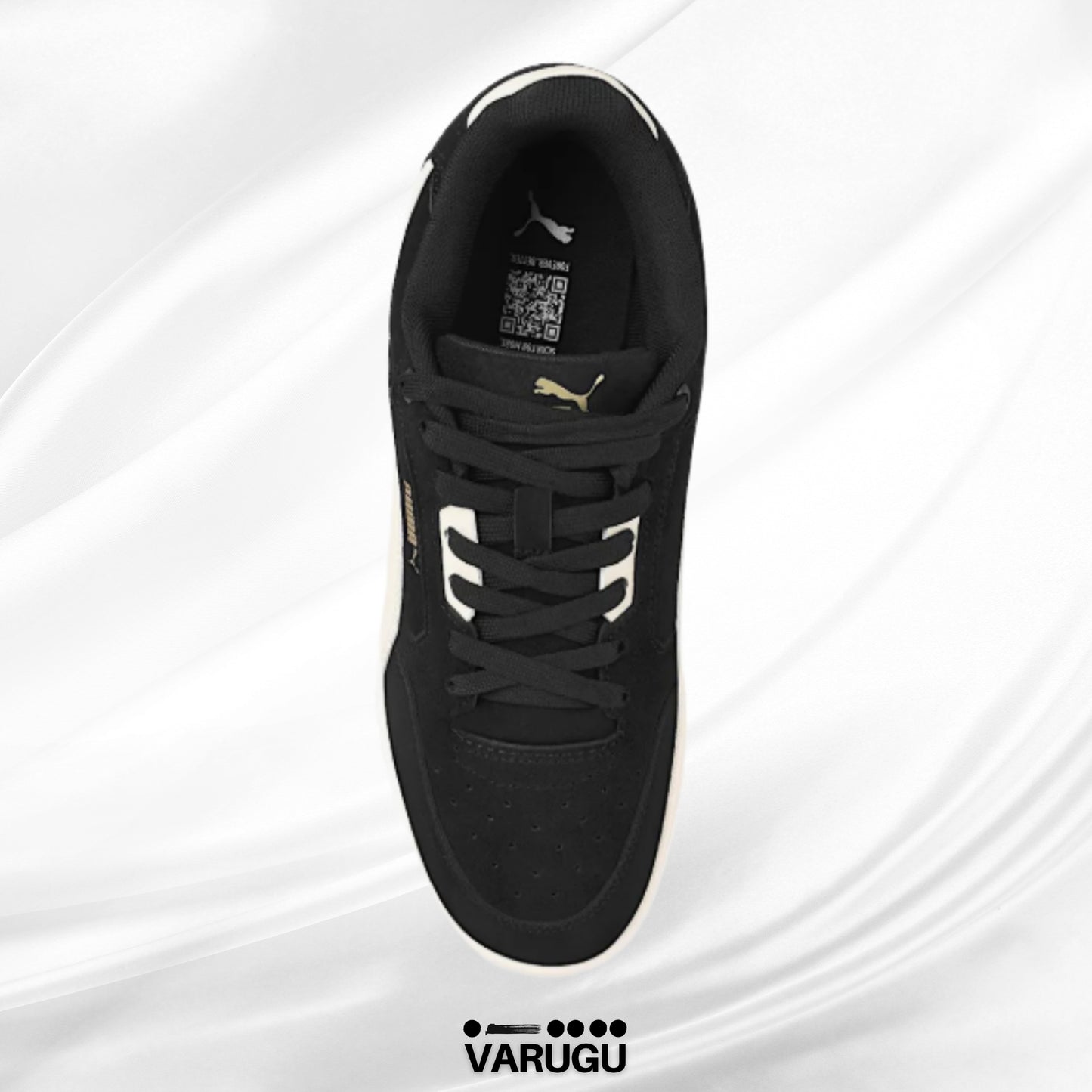 Tenis PUMA negros suela café hombres
