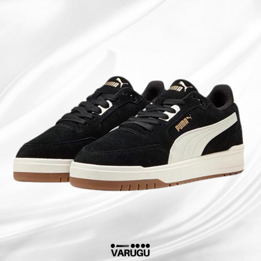 Tenis PUMA negros suela café hombres