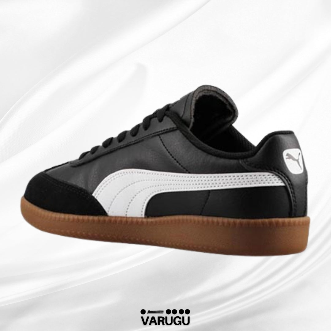 Tenis PUMA negros suela café hombres