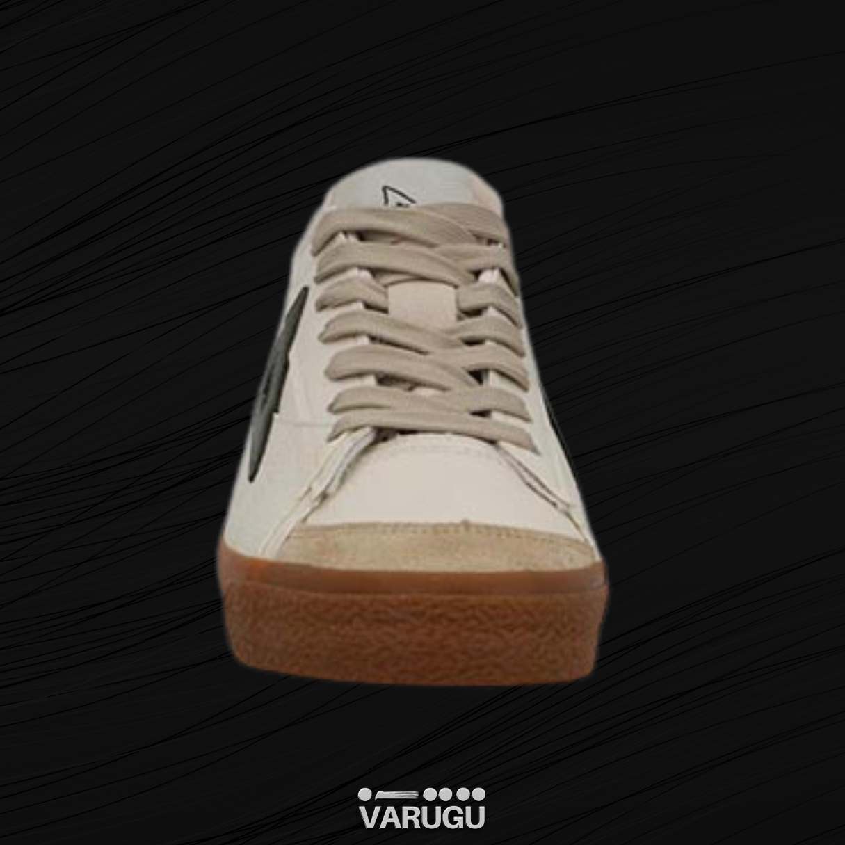 Tenis PIRMA beige con verde para hombre