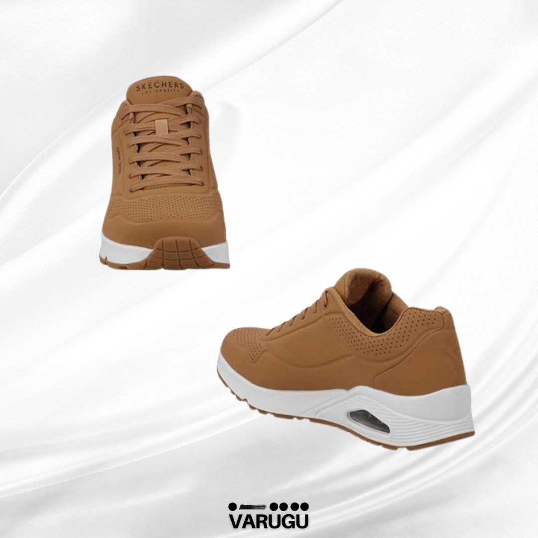 Tenis skechers café con estilo hombre