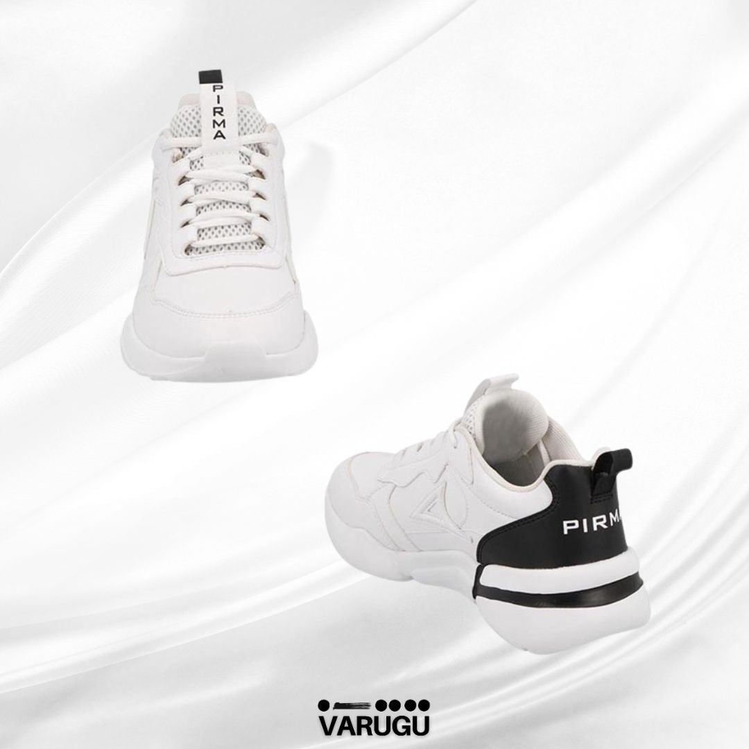 Tenis blancos con negro dama
