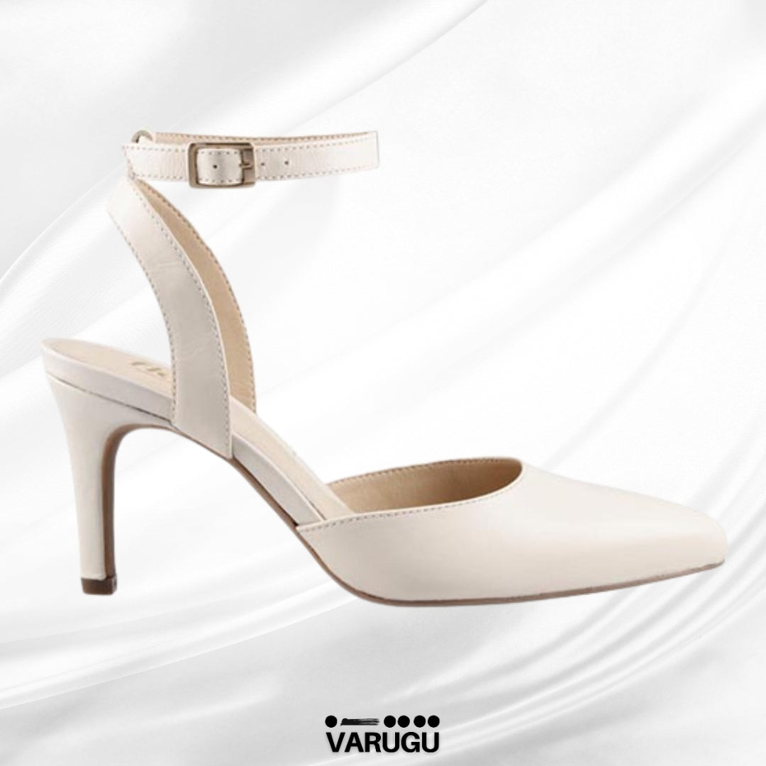 Zapatillas Flexi de piel beige