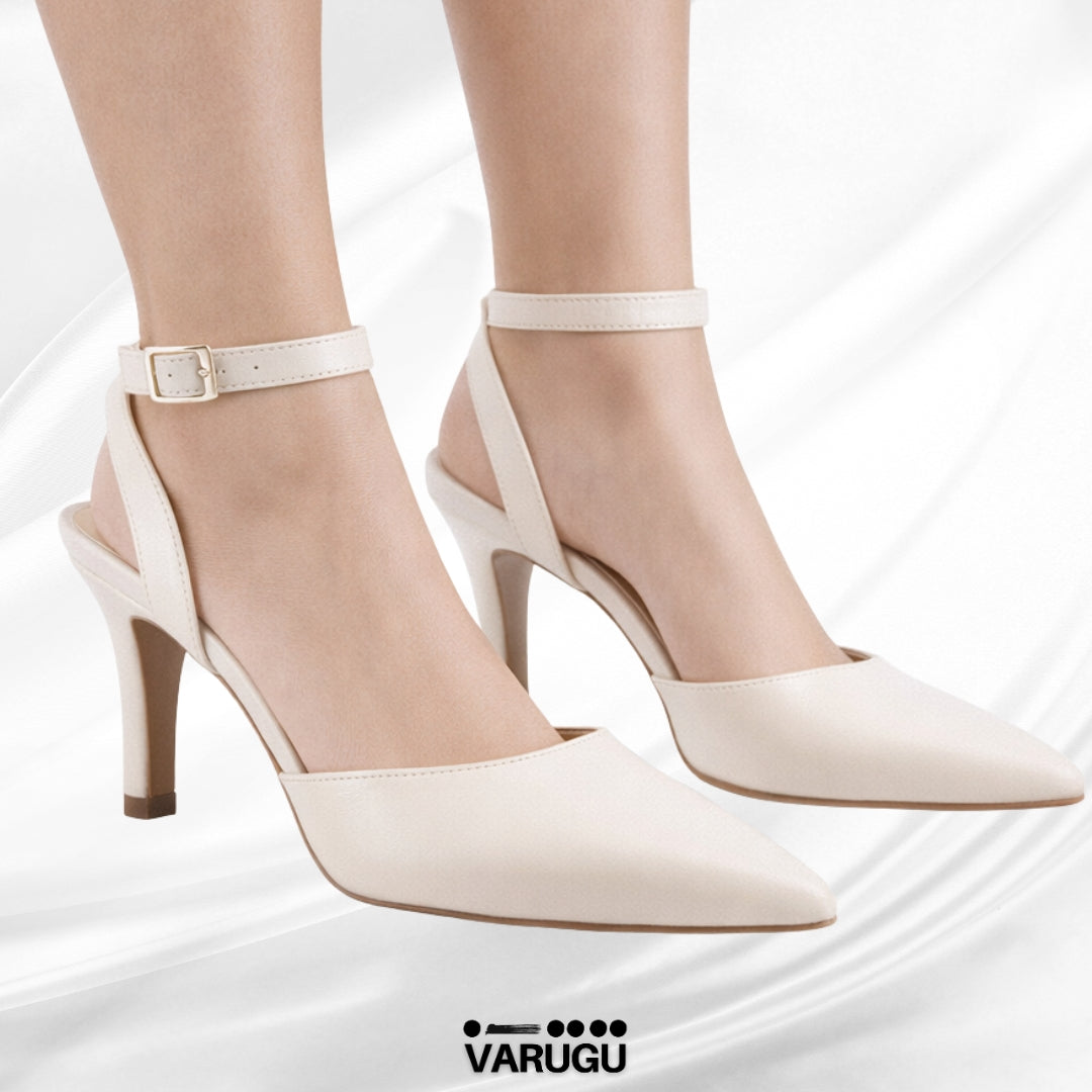 Zapatillas Flexi de piel beige