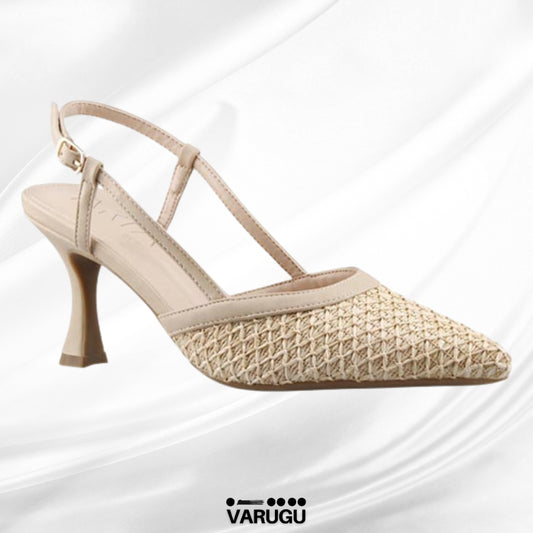 Zapatillas beige de punta finos