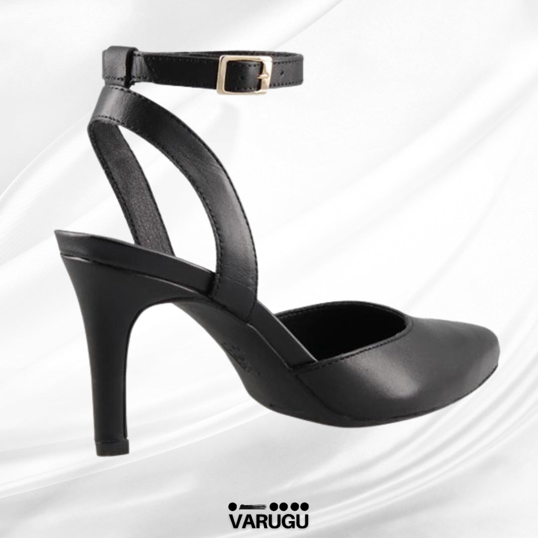 Zapatillas Flexi negras de piel