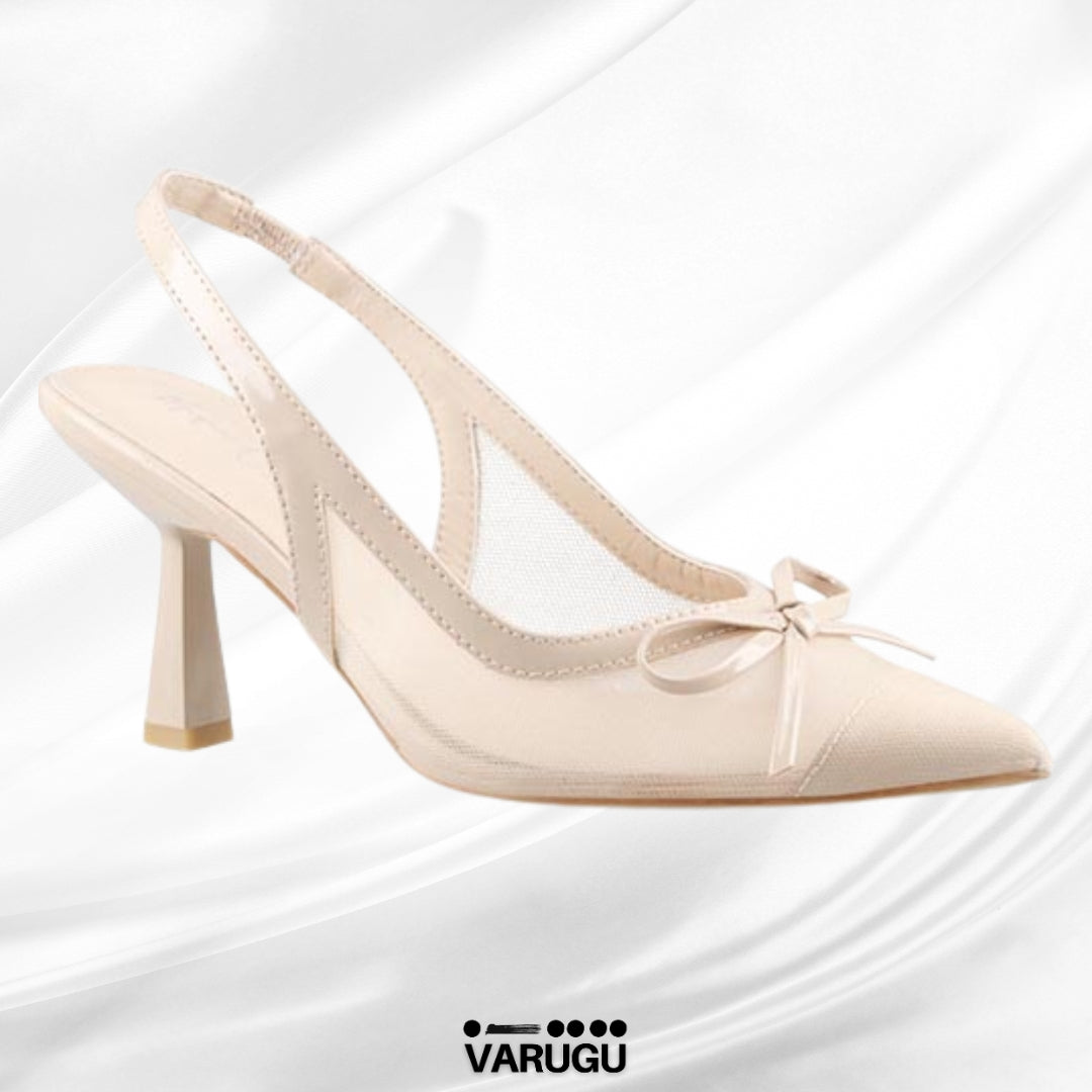Zapatillas de punta nude con lazo